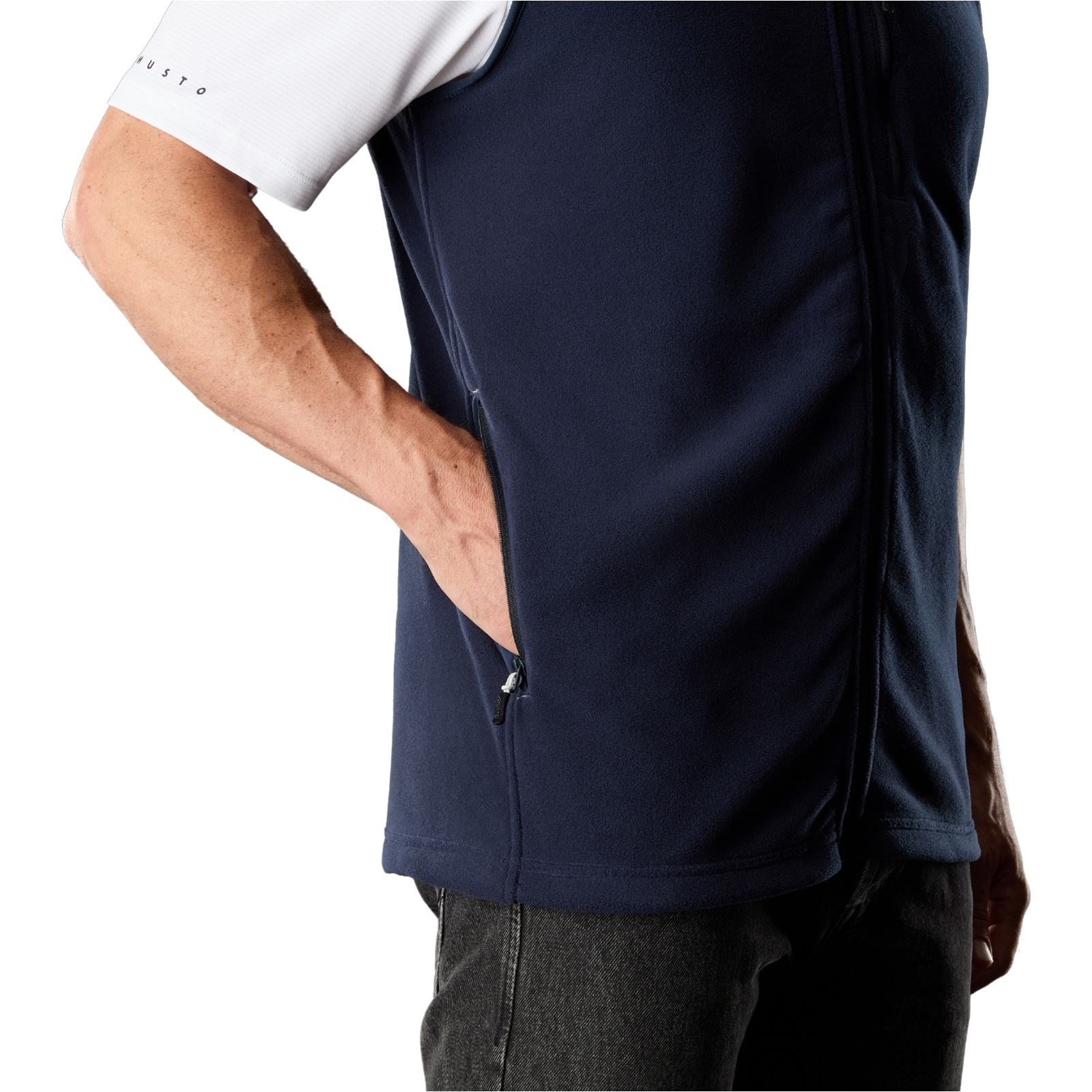 2026 Musto Mens Evolution Polartec® 200 Mid-Layer Gilet Vest 84183 - Navy